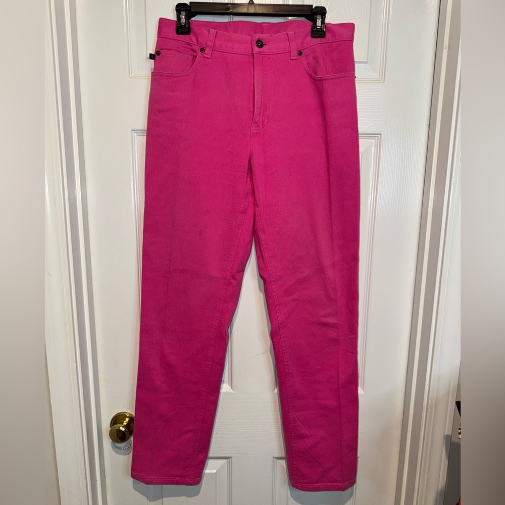 Ralph Lauren Black Label Fuchsia Ankle Jeans